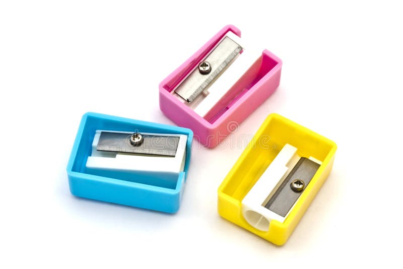ζωηρόχρωμα sharpeners μολυβιών στοκ φωτογραφία