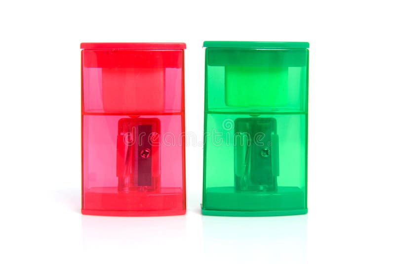 ζωηρόχρωμα sharpeners μολυβιών δύο στοκ φωτογραφίες με δικαίωμα ελεύθερης χρήσης