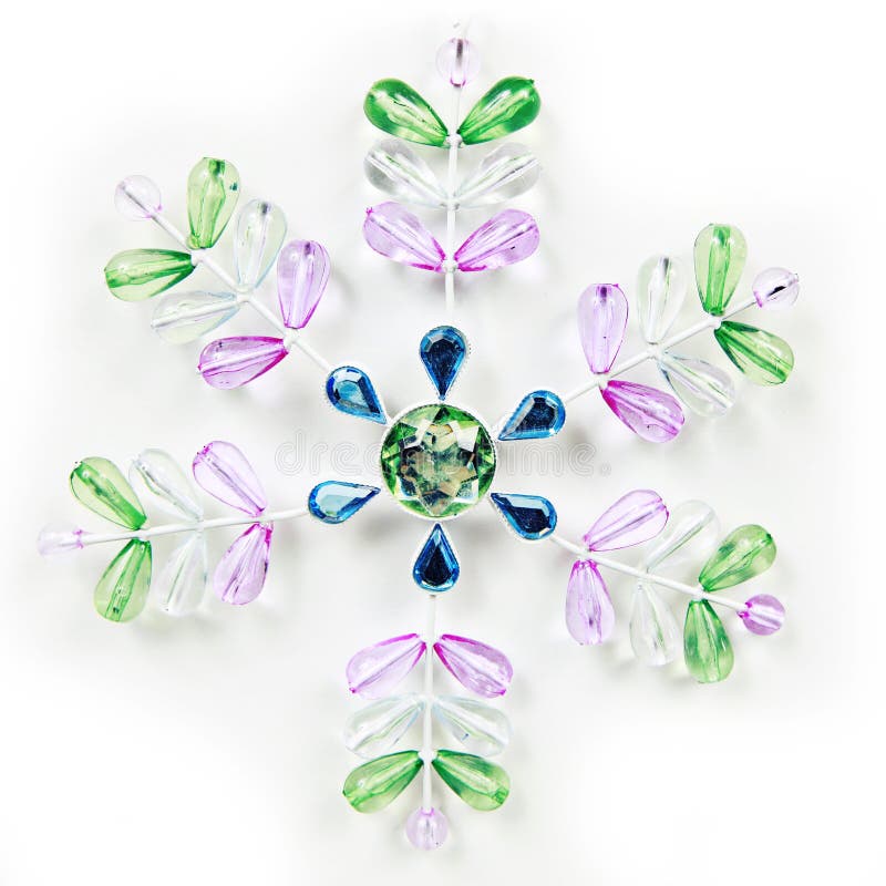 ζωηρόχρωμο snowflake στοκ εικόνες