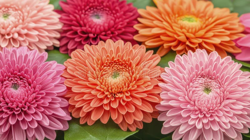 Ζωντανές μαργαρίτες Gerbera διανυσματική απεικόνιση