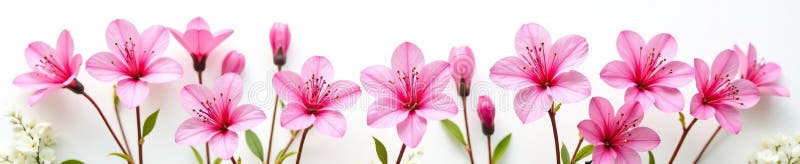 Η Dainty azalea ανθίζει σε μια λεπτή διάταξη πάνω στην γεύση ανθοδέσμου του λευκού κήπου απεικόνιση αποθεμάτων