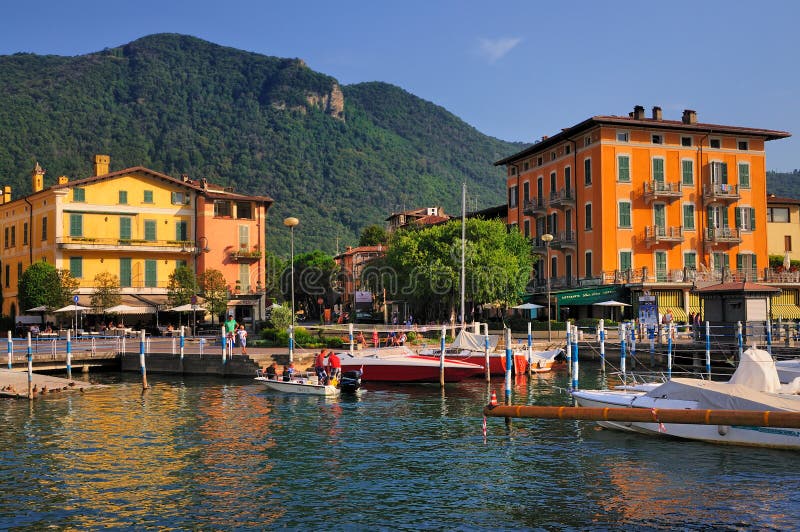 Πόλη Iseo, Ιταλία στοκ φωτογραφία με δικαίωμα ελεύθερης χρήσης