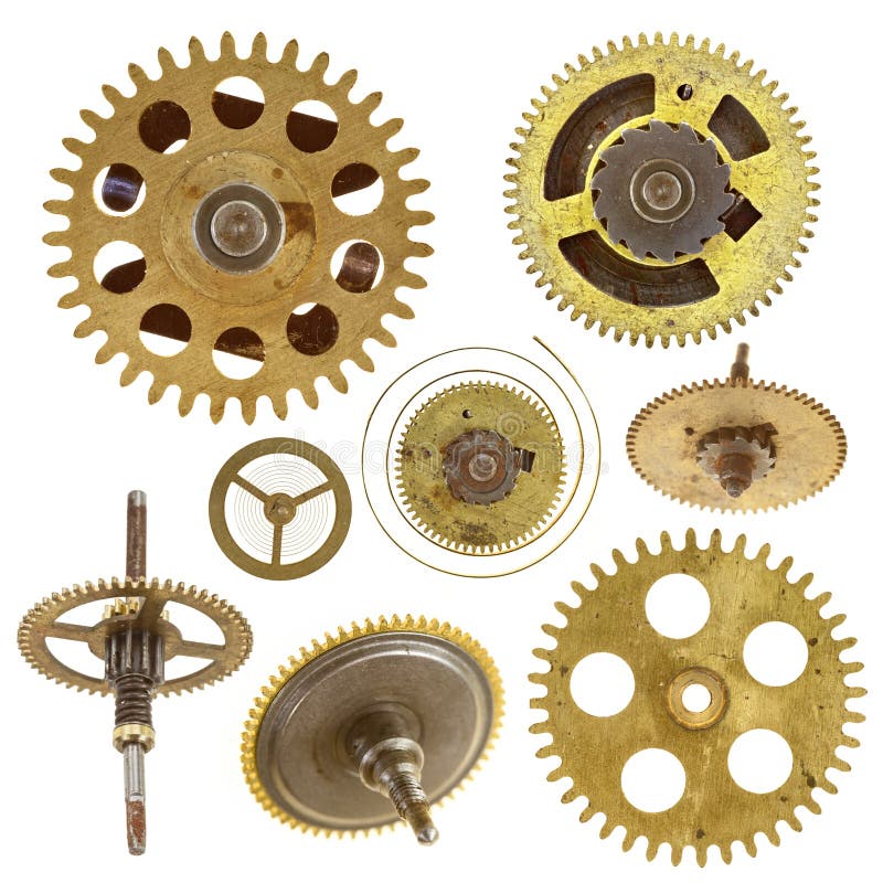 Detail of the gears isolated on white background. Detail of the gears isolated on white background