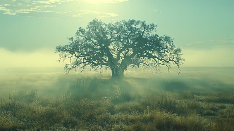 The spread out apple tree under which families gather on a picnic gather or just rest in coolne. AI generated. The spread out apple tree under which families gather on a picnic gather or just rest in coolne. AI generated