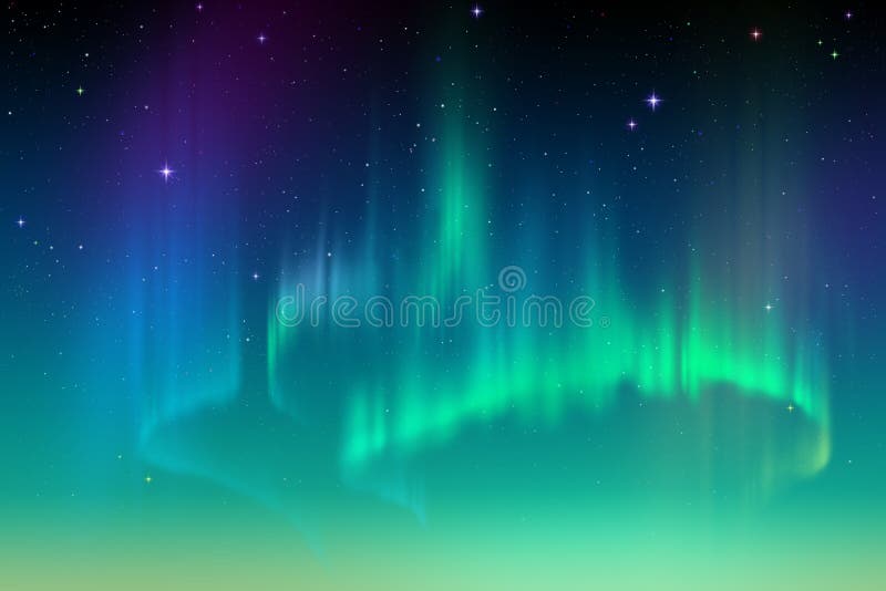 Η αυγή Borealis, αφαιρεί την πολική απεικόνιση υποβάθρου νυχτερινού ουρανού απεικόνιση αποθεμάτων