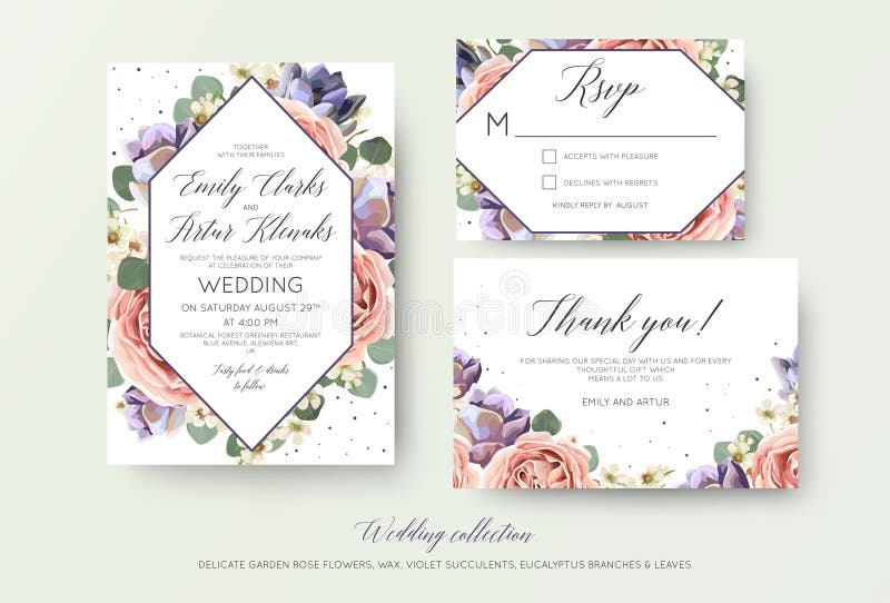 Η γαμήλια floral πρόσκληση, rsvp, ευχαριστεί εσείς λαναρίζει το κομψό botanica απεικόνιση αποθεμάτων Η γαμήλια floral πρόσκληση, rsvp, ευχαριστεί εσείς λαναρίζει το κομψό botanica απεικόνιση αποθεμάτων