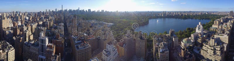 Η εναέρια πανοραμική Νέα Υόρκη του Central Park εικόνας στοκ εικόνα με δικαίωμα ελεύθερης χρήσης Η εναέρια πανοραμική Νέα Υόρκη του Central Park εικόνας στοκ εικόνα με δικαίωμα ελεύθερης χρήσης