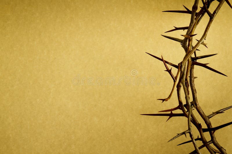 This Crown of Thorns against parchment paper represents Jesuss Crucifixion on the Cross, dying and then rising on Easter Sunday. This Crown of Thorns against parchment paper represents Jesuss Crucifixion on the Cross, dying and then rising on Easter Sunday.