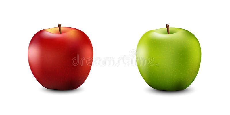 Η κόκκινη και πράσινη Apple καθορισμένη Ρεαλιστικά τρισδιάστατα μήλα Λεπτομερές τρισδιάστατο Illust ελεύθερη απεικόνιση δικαιώματος Η κόκκινη και πράσινη Apple καθορισμένη Ρεαλιστικά τρισδιάστατα μήλα Λεπτομερές τρισδιάστατο Illust ελεύθερη απεικόνιση δικαιώματος