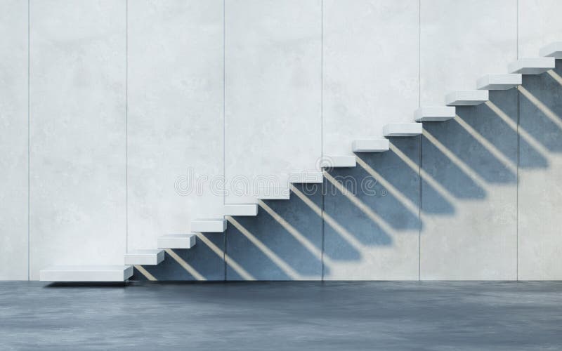Η οδήγηση σκαλοπατιών ανοδική, τρισδιάστατος δίνει απεικόνιση αποθεμάτων Η οδήγηση σκαλοπατιών ανοδική, τρισδιάστατος δίνει απεικόνιση αποθεμάτων