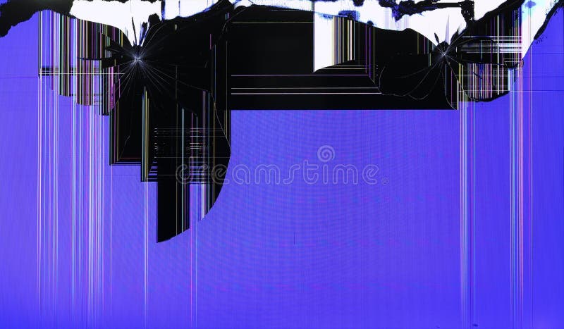 Η οθόνη LCD των setis TV από οι πυροβολισμοί που σπάζουν στον μπλε τομέα στοκ εικόνες Η οθόνη LCD των setis TV από οι πυροβολισμοί που σπάζουν στον μπλε τομέα στοκ εικόνες