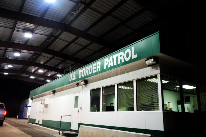 Image of a US border patrol building. Image of a US border patrol building