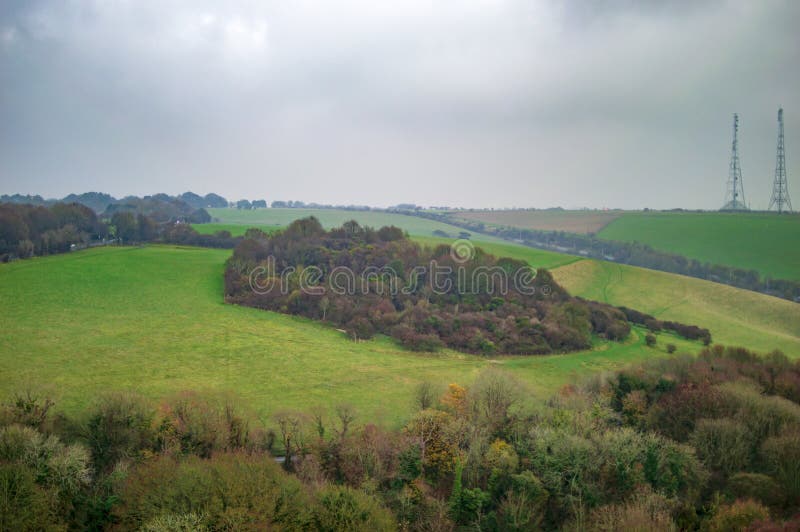 Η ομορφιά των πράσινων landscpae στις αγροτικές περιοχές της Αγγλίας στο Ντόβερ στοκ φωτογραφία Η ομορφιά των πράσινων landscpae στις αγροτικές περιοχές της Αγγλίας στο Ντόβερ στοκ φωτογραφία