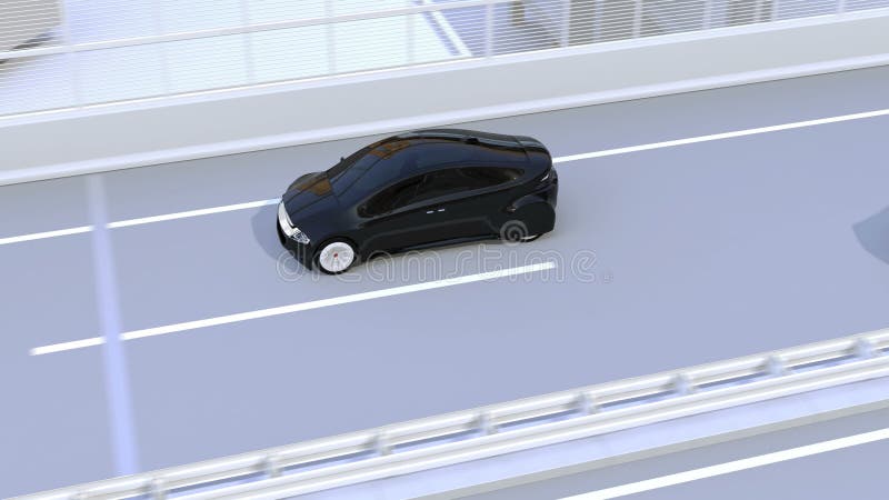 Η πλάγια την όψη βοηθά το σύστημα αποφεύγει το τροχαίο κατά αλλαγή της παρόδου απόθεμα βίντεο