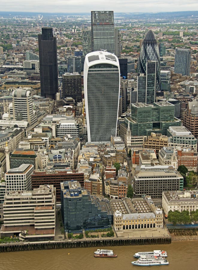 Η πόλη του Λονδίνου από το Shard στοκ φωτογραφία Η πόλη του Λονδίνου από το Shard στοκ φωτογραφία