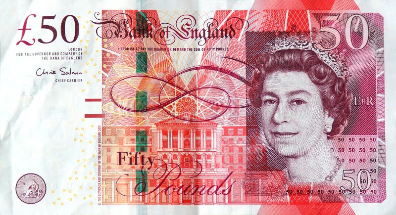 The english Â£50 pound bank note. The english Â£50 pound bank note