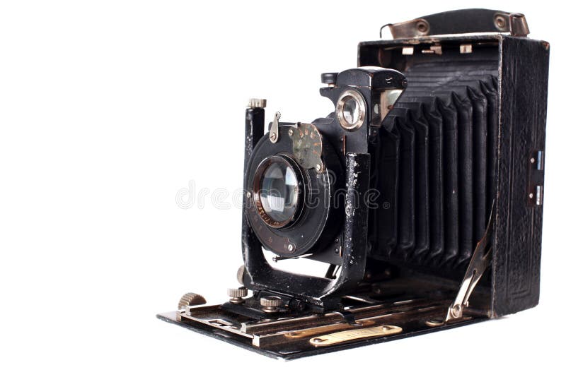Medium format retro camera isolated on white. Medium format retro camera isolated on white