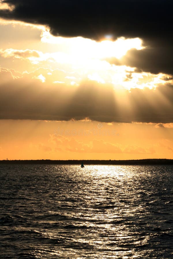 A beautiful marine sunset, looking out to the horizon. A beautiful marine sunset, looking out to the horizon.