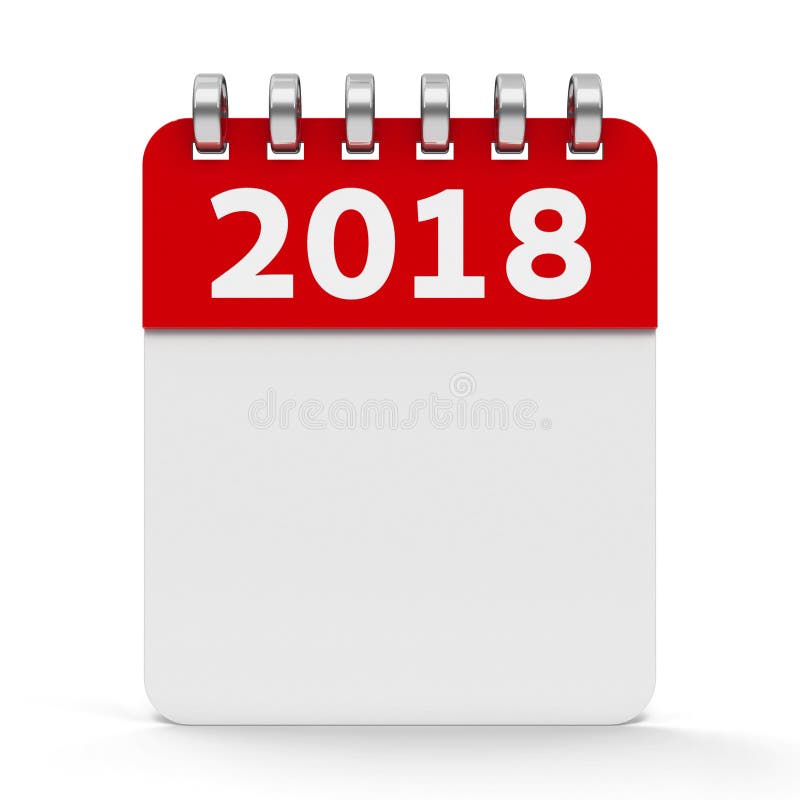Ημερολογιακό σπειροειδές 2018 έτος εικονιδίων απεικόνιση αποθεμάτων Ημερολογιακό σπειροειδές 2018 έτος εικονιδίων απεικόνιση αποθεμάτων