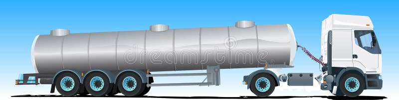 ημι truck ρυμουλκών βυτιοφόρ&omeg διανυσματική απεικόνιση ημι truck ρυμουλκών βυτιοφόρ&omeg διανυσματική απεικόνιση