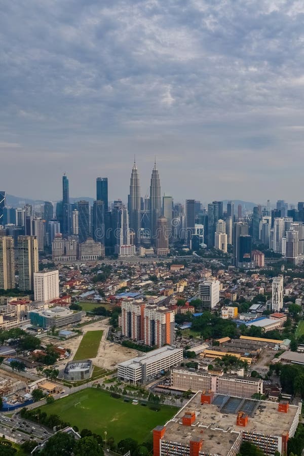 θέα την όμορφη πόλη kuala lumpur στοκ εικόνες