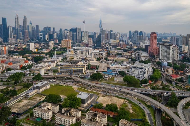 θέα την όμορφη πόλη kuala lumpur στοκ φωτογραφίες με δικαίωμα ελεύθερης χρήσης