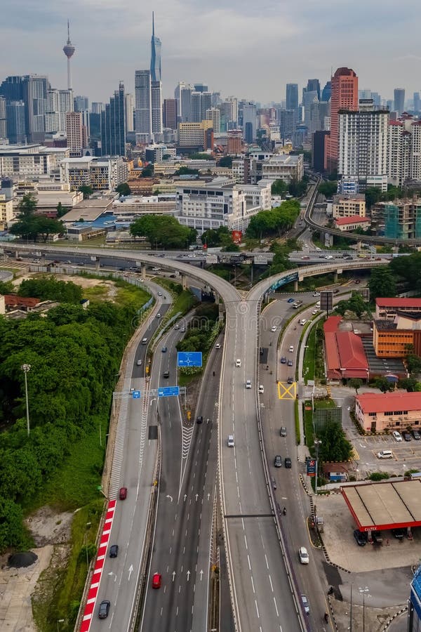 θέα την όμορφη πόλη kuala lumpur στοκ εικόνες