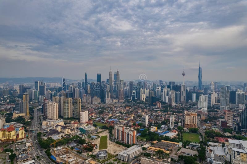 θέα την όμορφη πόλη kuala lumpur στοκ φωτογραφία με δικαίωμα ελεύθερης χρήσης