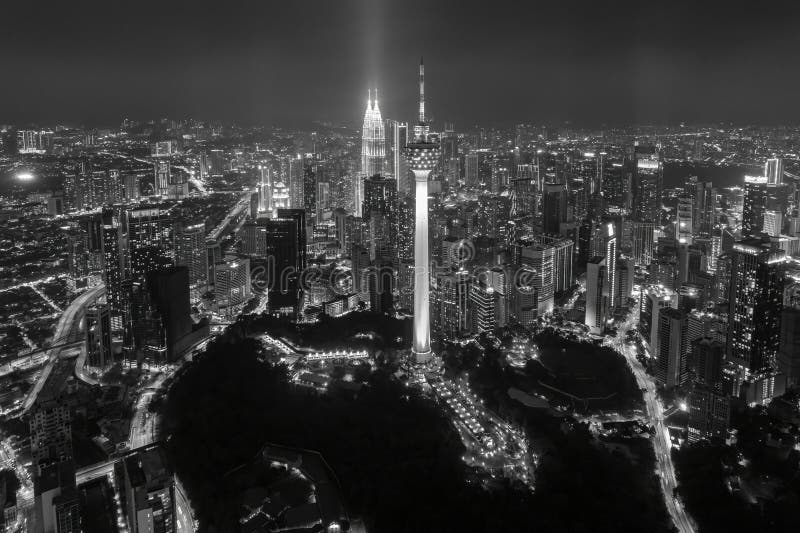 θέα την όμορφη πόλη kuala lumpur στοκ φωτογραφία