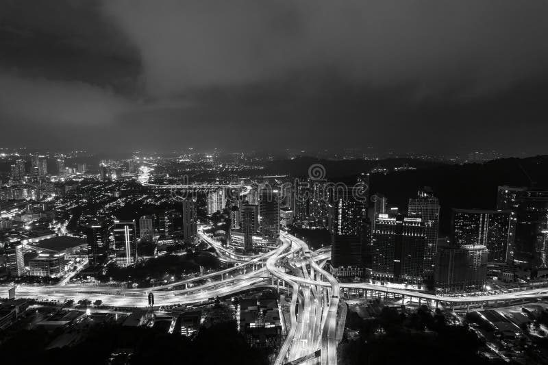 θέα την όμορφη πόλη kuala lumpur στοκ φωτογραφίες