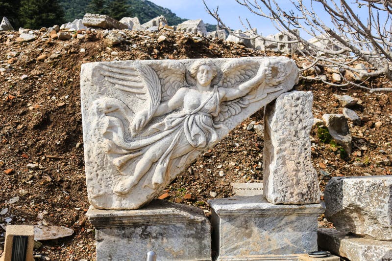 Θεά της Nike της νίκης στις καταστροφές σε Ephesus, Τουρκία