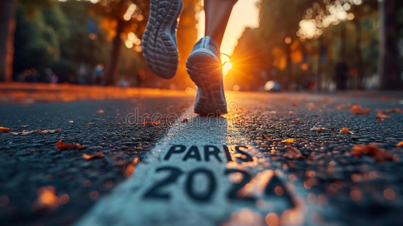 θερινό ολυμπιακό παιχνίδι παρίσι 2024. στοκ εικόνες