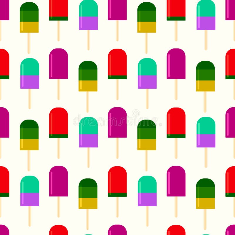Θερινό υπόβαθρο με το fruity popsicle διανυσματική απεικόνιση Θερινό υπόβαθρο με το fruity popsicle διανυσματική απεικόνιση