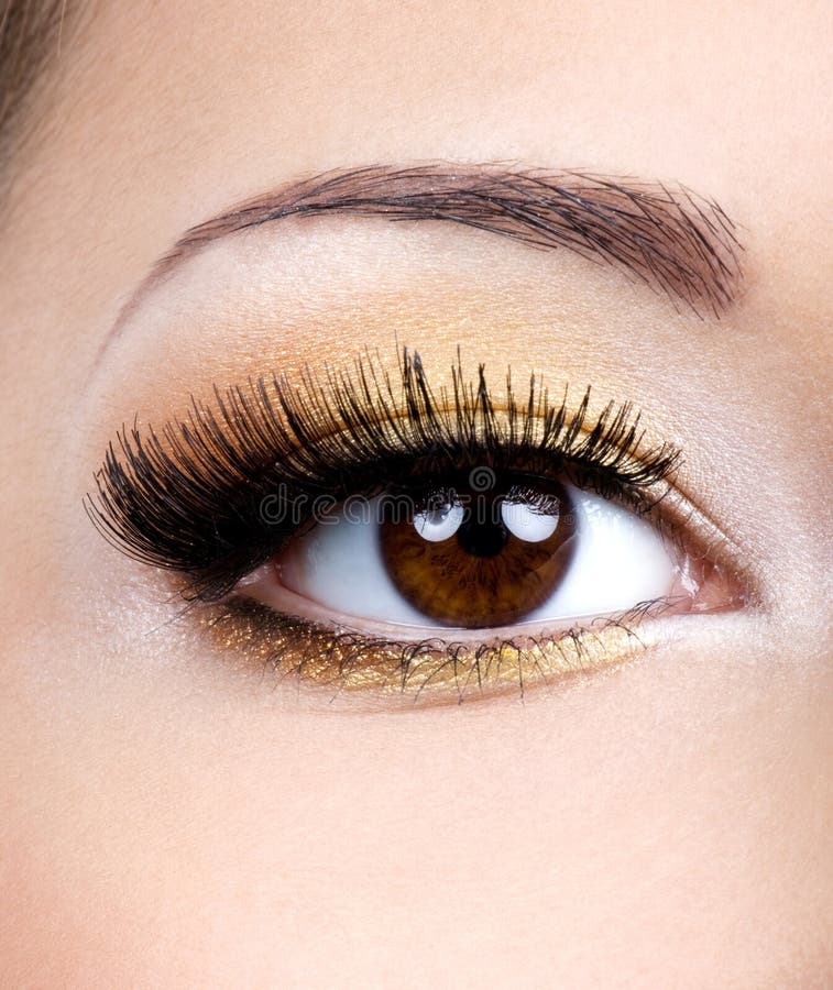 θηλυκό μόδας ματιών makeup στοκ εικόνες θηλυκό μόδας ματιών makeup στοκ εικόνες
