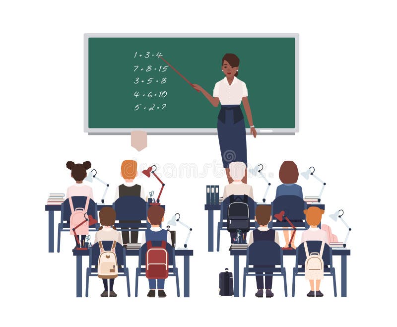 Θηλυκός δάσκαλος math που εξηγεί το άθροισμα στα παιδιά ή τους μαθητές δημοτικών σχολείων Διδασκαλία γυναικών αφροαμερικάνων χαμό ελεύθερη απεικόνιση δικαιώματος Θηλυκός δάσκαλος math που εξηγεί το άθροισμα στα παιδιά ή τους μαθητές δημοτικών σχολείων Διδασκαλία γυναικών αφροαμερικάνων χαμό ελεύθερη απεικόνιση δικαιώματος