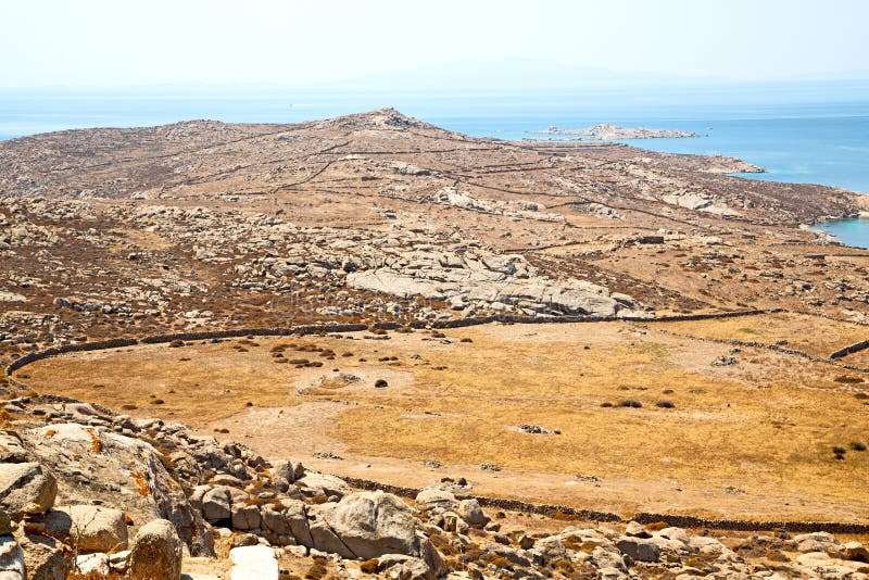 διάσημος στα delos Ελλάδα η historycal ακρόπολη και η παλαιά καταστροφή s στοκ εικόνες διάσημος στα delos Ελλάδα η historycal ακρόπολη και η παλαιά καταστροφή s στοκ εικόνες