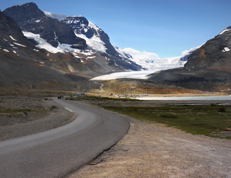 Ιάσπιδα παγετώνων της Κολούμπια Icefield Athabasca στοκ εικόνες Ιάσπιδα παγετώνων της Κολούμπια Icefield Athabasca στοκ εικόνες