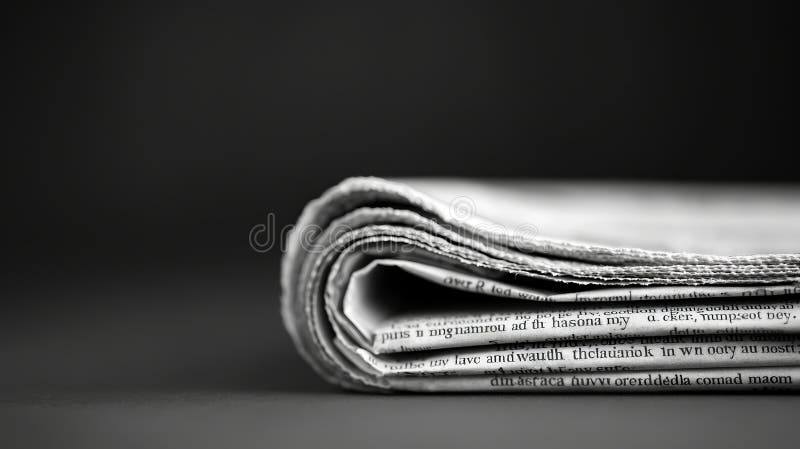 Ιδέα σχεδιασμού κενής εφημερίδας για δημιουργική χρήση απεικόνιση αποθεμάτων