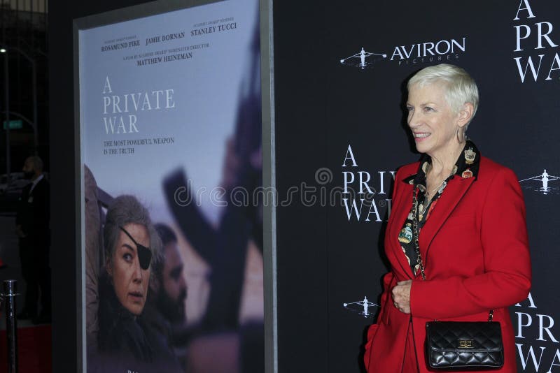 LOS ANGELES - OCT 24:  Annie Lennox at the A Private War Premiere at the Samuel Goldwyn Theater on October 24, 2018 in Beverly Hills, CA. LOS ANGELES - OCT 24:  Annie Lennox at the A Private War Premiere at the Samuel Goldwyn Theater on October 24, 2018 in Beverly Hills, CA