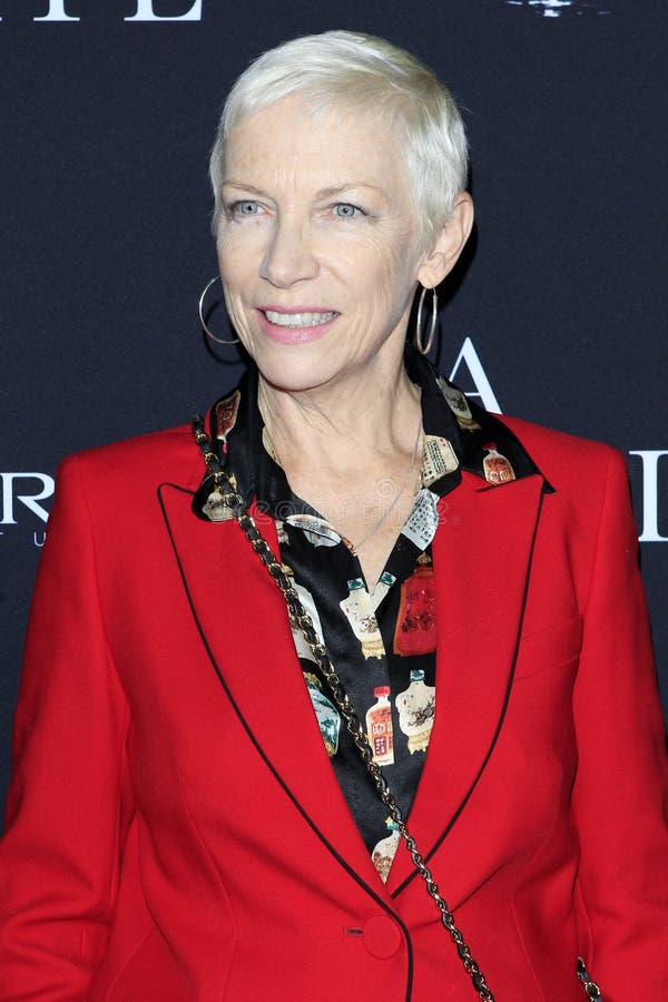 LOS ANGELES - OCT 24:  Annie Lennox at the A Private War Premiere at the Samuel Goldwyn Theater on October 24, 2018 in Beverly Hills, CA. LOS ANGELES - OCT 24:  Annie Lennox at the A Private War Premiere at the Samuel Goldwyn Theater on October 24, 2018 in Beverly Hills, CA