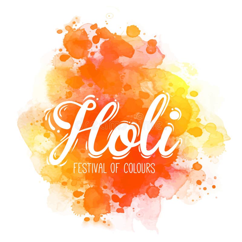 Ινδικό παραδοσιακό φεστιβάλ των χρωμάτων Holi και του backgrou Dolyatra απεικόνιση αποθεμάτων