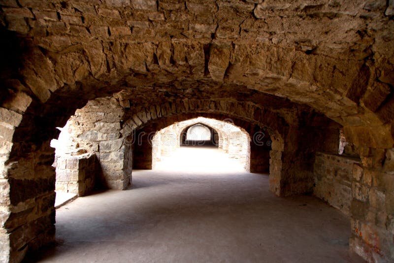 Ιστορικό οχυρό Golconda στο Hyderabad, Ινδία στοκ φωτογραφία με δικαίωμα ελεύθερης χρήσης Ιστορικό οχυρό Golconda στο Hyderabad, Ινδία στοκ φωτογραφία με δικαίωμα ελεύθερης χρήσης