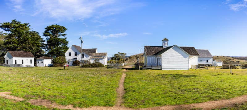 Historic Pierce Point Ranch, a former dairy ranch in operation for more than 100 years, now part of Point Reyes National Seashore and opened to the public as an interpretive site; California. Historic Pierce Point Ranch, a former dairy ranch in operation for more than 100 years, now part of Point Reyes National Seashore and opened to the public as an interpretive site; California