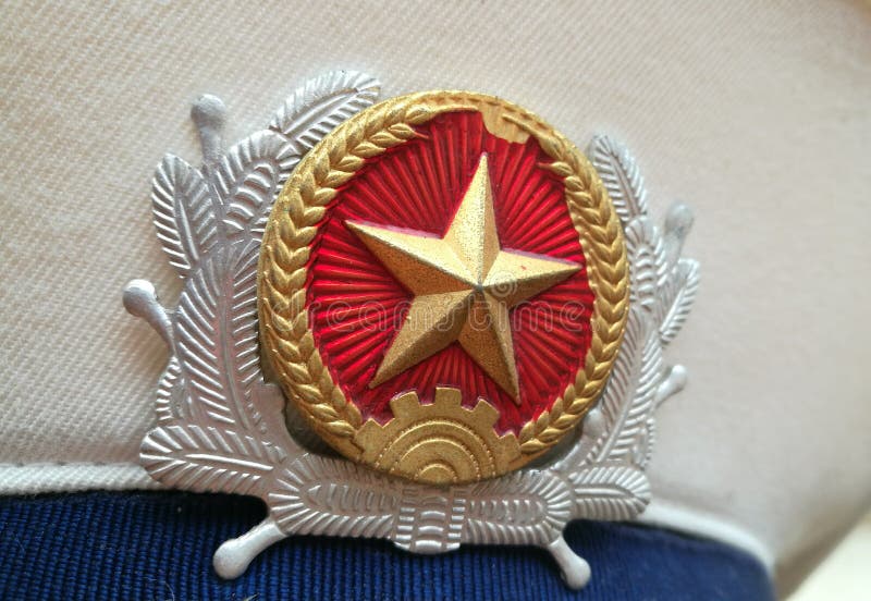 Κλείστε επάνω του καπέλου ναυτικών του Βιετνάμ στοκ φωτογραφία Κλείστε επάνω του καπέλου ναυτικών του Βιετνάμ στοκ φωτογραφία