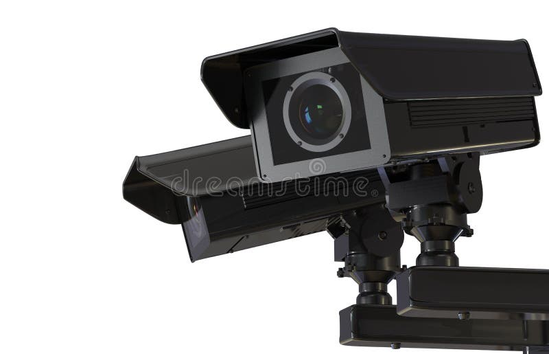 Κάμερα ή κάμερα ασφαλείας CCTV που απομονώνεται στο λευκό στοκ φωτογραφίες Κάμερα ή κάμερα ασφαλείας CCTV που απομονώνεται στο λευκό στοκ φωτογραφίες