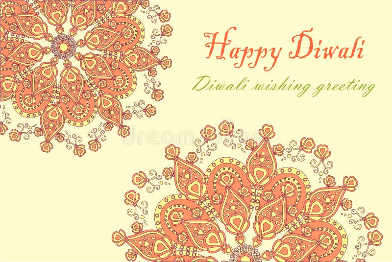 Κάρτα ευτυχές Diwali, Diwali συγχαρητηρίων που επιθυμεί το χαιρετισμό απεικόνιση αποθεμάτων