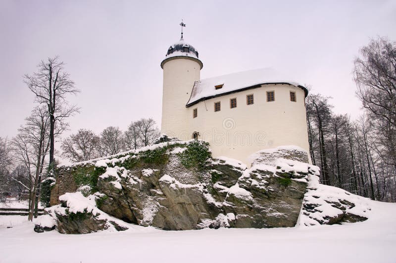 Chemnitz, castle Rabenstein in winter. Chemnitz, castle Rabenstein in winter