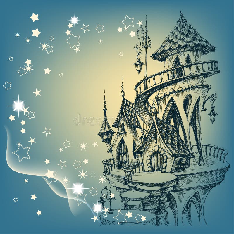 Κάστρο Santa ` s διανυσματική απεικόνιση Κάστρο Santa ` s διανυσματική απεικόνιση