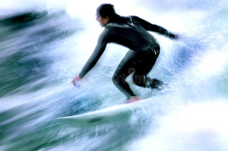 κίνηση 4 surfer στοκ φωτογραφία με δικαίωμα ελεύθερης χρήσης
