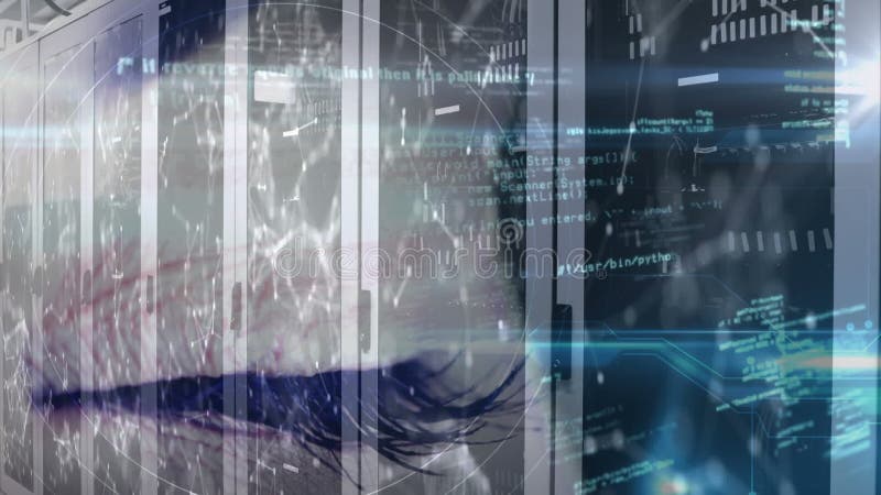 κίνηση της επεξεργασίας δεδομένων από το κλείσιμο των εξυπηρετητών υπολογιστών σε βάρος των γυναικών απόθεμα βίντεο